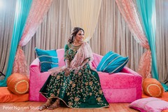 Lovely Maharani posing with her mehndi art done. Lovely Maharani posing with her mehndi art done.