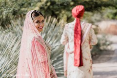 Indian bride on her way to meet groom. Indian bride on her way to meet groom.