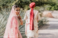 Maharani surprising the groom. Maharani surprising the groom.