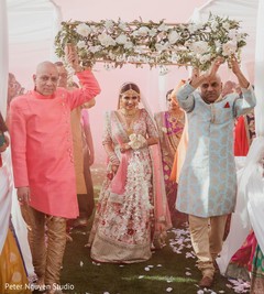 Maharani walking down the aisle. Maharani walking down the aisle.