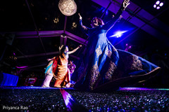 Special guests dancing at the venue under the lightning Special guests dancing at the venue under the lightning