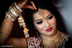 Stunning Indian bride with ceremony jewelry on. Stunning Indian bride with ceremony jewelry on.