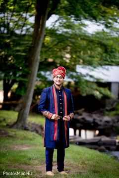 Charming Indian groom outdoors capture. Charming Indian groom outdoors capture.