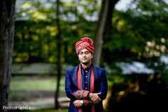 Gorgeous Indian groom on his ceremony attire. Gorgeous Indian groom on his ceremony attire.