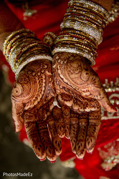 Magnificent Indian bride's bangles and mehndi art. Magnificent Indian bride's bangles and mehndi art.