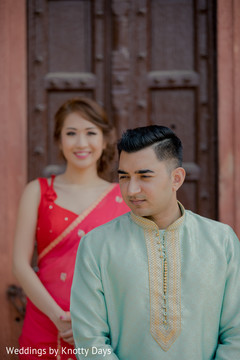 Indian groom about to meet the stunning bride Indian groom about to meet the stunning bride