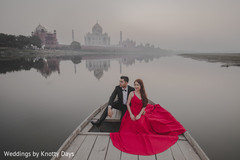 Stunning shot of Indian couple in the boat Stunning shot of Indian couple in the boat