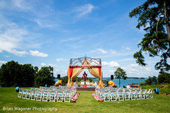 Overview of the Indian wedding ceremony outdoor decor Overview of the Indian wedding ceremony outdoor decor
