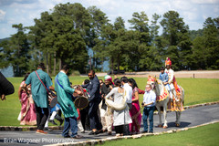 Guests having a great time during the baraat Guests having a great time during the baraat