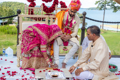 Sweet indian couple at their wedding ceremony. Sweet indian couple at their wedding ceremony.