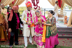 Maharani and Raja during the ceremony Maharani and Raja during the ceremony