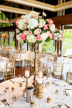 Floral arrangement design at the reception Floral arrangement design at the reception