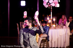 Indian groom during the reception Indian groom during the reception