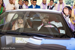 Indian bride and groom leaving the ceremony capture. Indian bride and groom leaving the ceremony capture.