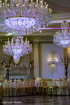 Indian wedding reception table setup. Indian wedding reception table setup.