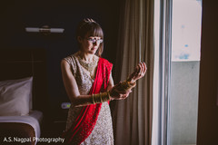 Indian bride getting ready for her ceremony. Indian bride getting ready for her ceremony.