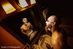 Indian groom getting ready for his big day Indian groom getting ready for his big day
