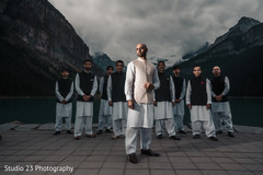 Raja posing with elegant groomsmen Raja posing with elegant groomsmen