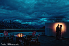 Magical shot of Indian newlyweds Magical shot of Indian newlyweds