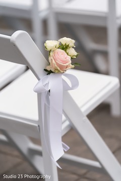 Rose decorating the ceremony chair Rose decorating the ceremony chair