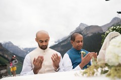 Spiritual moment of Raja during the ceremony Spiritual moment of Raja during the ceremony
