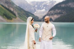 See this amazing shot of newlyweds by the lake See this amazing shot of newlyweds by the lake