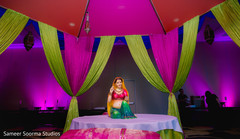Statue of the Maharani at the reception Statue of the Maharani at the reception