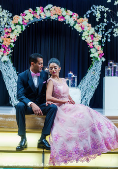 Romantic moment between the Indian lovebirds Romantic moment between the Indian lovebirds