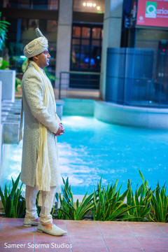 Indian groom rocking his elegant sherwani Indian groom rocking his elegant sherwani