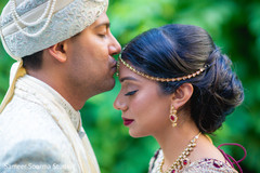 Beautiful moment between Indian bride and groom Beautiful moment between Indian bride and groom