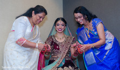 Indian bride and special guests prior to the ceremony Indian bride and special guests prior to the ceremony