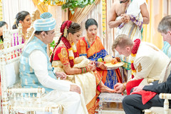 Indian bride and groom during the Bichiya ritual. Indian bride and groom during the Bichiya ritual.