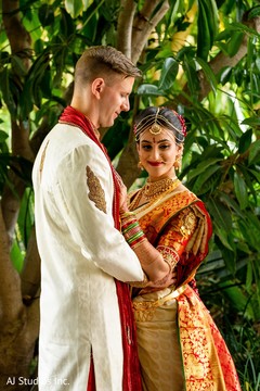 Engaging Indian lovebirds portrait. Engaging Indian lovebirds portrait.