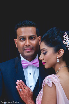Portrait of the Indian newlyweds Portrait of the Indian newlyweds