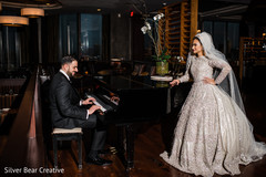Charming Indian bride and groom wedding ceremony fashion look. Charming Indian bride and groom wedding ceremony fashion look.