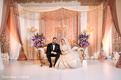 Elegant Indian bride and groom posing for photo. Elegant Indian bride and groom posing for photo.