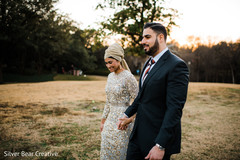 Ravishing Indian couple's wedding reception attire. Ravishing Indian couple's wedding reception attire.