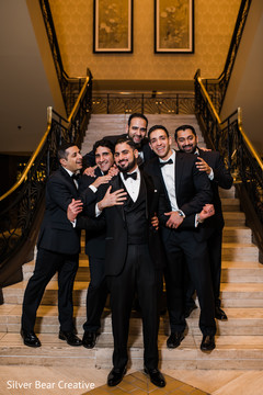 Enchanting Indian groom with groomsmen capture. Enchanting Indian groom with groomsmen capture.