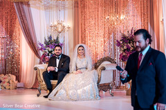 Indian wedding reception speech moment capture. Indian wedding reception speech moment capture.