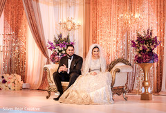 Sweet Indian couple at their reception. Sweet Indian couple at their reception.