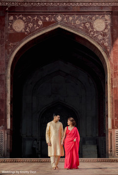Indian couple about to go to the ceremony Indian couple about to go to the ceremony