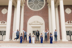Fun moment between special guests and newlyweds Fun moment between special guests and newlyweds