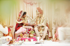 Maharani and Raja during the ceremony Maharani and Raja during the ceremony