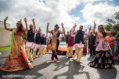 Sensational Indian groom's baraat celebration. Sensational Indian groom's baraat celebration.