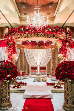 Incredible Indian wedding ceremony mandap decoration. Incredible Indian wedding ceremony mandap decoration.