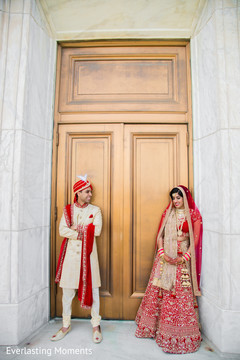 Ravishing Indian bride and grooms outdoors capture. Ravishing Indian bride and grooms outdoors capture.
