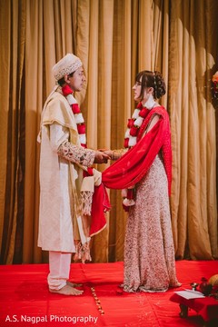Enchanting Indian couple at their wedding ceremony. Enchanting Indian couple at their wedding ceremony.