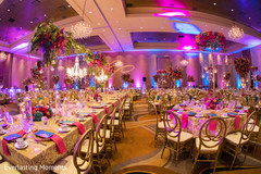 Extravagant Indian wedding reception table decor. Extravagant Indian wedding reception table decor.