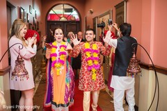 Guests cheering for the Indian couple Guests cheering for the Indian couple