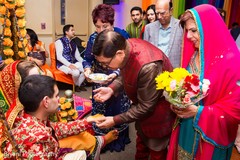 Indian couple with special guests Indian couple with special guests